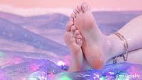 party feet have fun, sexy big size 10 feetish vid