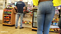 Tall Ebony Shemale In Gas Station