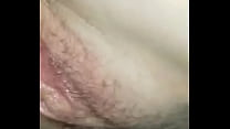 Sexy hairy pussy gets slammed and creamed