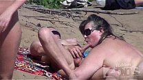voyeur blowjob on a nudist beach
