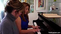 Hairy pussy eaten by her piano teacher