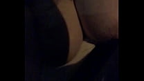 Bbw riding around again at night with my tits out