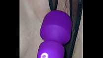 toy orgasm with blindfold