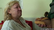 Nasty blowjob and doggystyle granny games