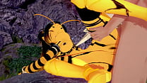Anthro Bee - Sex with a creampie - Japanese Hentai