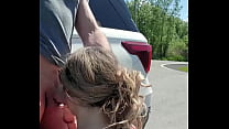 amateur babe hitchhikes and gives blowjob for gas money