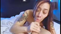 Stripper Destiny Mae sucking more and more and more like a pro
