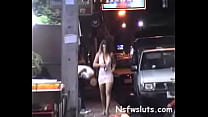Candid  Asian Girl Shaking Boobs In Street