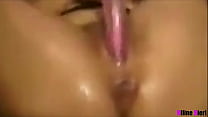 latina solo pussy squirt dildo