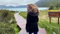 I WANT TO FUCK SO MY HUSBAND FUCK ME IN FRONT OF THE GLACIAR WHILE AN EXCURSION