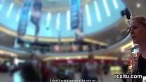 Adorable czech kitten was tempted in the mall and fucked in pov