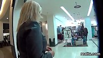 Glamorous czech teenie gets seduced in the shopping centre and penetrated in pov