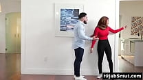 Virgin arab girl in hijab fucked by stepbrother