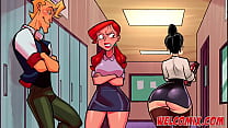 Dressed like a whore and decided to fuck with the student! Hentai Toons