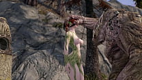 Tattooed Redhead Gets Dominated by Monster [UNCENSORED] 3D Skyrim Porn