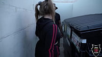 Andi Ray Sucks Rome Major's Ass & Cock Behind A Back Alley Dumpster!