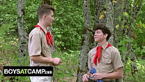 Boys At Camp - Horny Camp Leaders Tricked And Fucked Jack Bailey and Grey Gold In Wild Gay Foursome