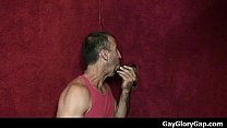 Gloryhole - Nasty gay dudes give and take wet handjobs 26