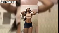 A video of a lady dancing naked