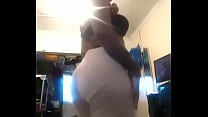 Selina Nyirongo bounces her fat butt!