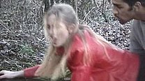 sweet blonde fucked in the forest