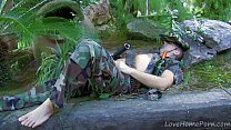 Exotic Guerilla Babe Getting Pounded In The Jungle
