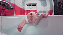 Bath time with sissy Butt Girl Tiffany Ciskiss anal gape