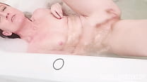 Red Hair Hot Mom Fingers Her Hairy Vagina in Bathtub
