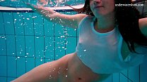 Hot Russian pornstar naked underwater