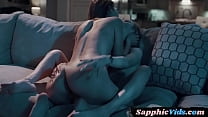 Lesbian beauty pussylicks and fingers during sensual session