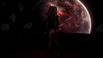 Kerrigan, the seductive monster girl dance on spacecraft