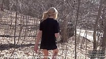 skinny iowa teen getting naked in the forest