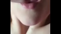 Thick cum dripping from her mouth