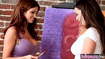 Twistys - (Taylor Vixen, Sabrina Maree) starring at Big Boobie Painting
