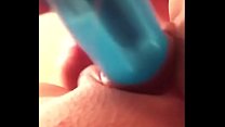 She Fucks Her Pussy WIth A Vibrating Dildo For Her Date