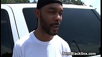 Gay white boy suck big black dick in car
