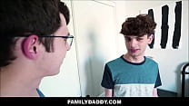 FamilyDaddy - Two Teen Boy Step Brothers Sex In Bathroom After Shower