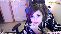 Streamer girl naked boobs on webcam