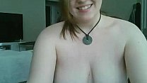 Amateur chubby girl masturbates on webcam