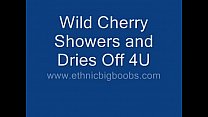 Big Boob Model Wild Cherry takes a Nice Hot Shower