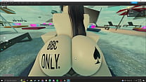 Pounding a slut at the beach in roblox