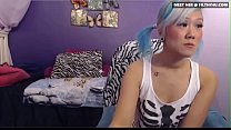 Spunky Asian Teen sandgirl18 From Filthy4u.com Masturbating on Cam