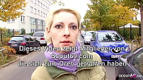Blonde ungefickte Ehefrau im Ruhrgebiet abgeschleppt für ersten Porno Dreh