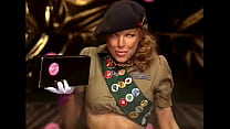 Fergie in a Girl Scout Outfit