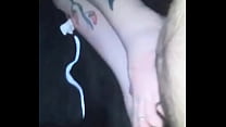 Dude gets thot feet on cock