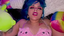 Eddie Danger fucking Kitten DaamnJacqui hardcore with furry tail buttplug tattoo cum hungry emo licks up from big thick dick