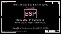 AM.06 Aria Michaels Bed & Bikini Spread BussShotProductions.com Preview