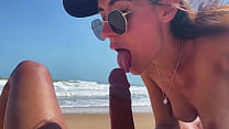 Super PoV Blowjob from Beauty Teen Girl in cap, Naked Nude Beach, Blowjob Sex Toys, Seashore