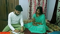 Indian hot English Madam sudden sex with student at private tuition time! with clear hindi audio