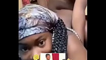 Unfaithful Naija girl recording her self while having an affair with her boyfriend on the phone